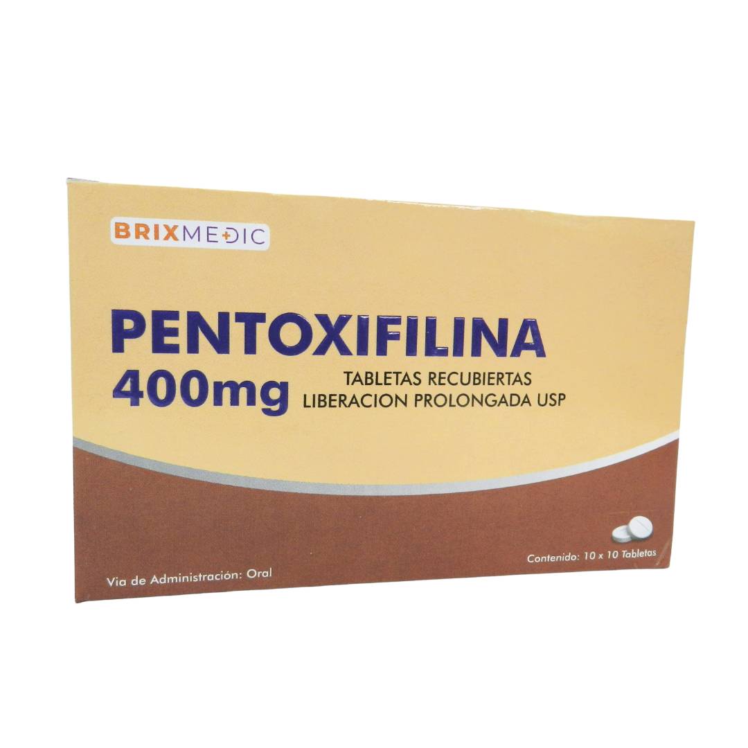 PENTOXIFILINA 400 MG TABLETAS RECUBIERTAS LIBERACIÓN PROLONGADA USP ...