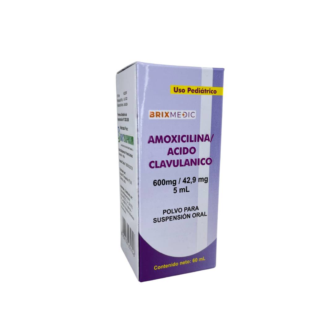 AMOXICILINA 600 MG + ACIDO CLAVULANICO 42,9 MG / 5 ML POLVO PARA ...